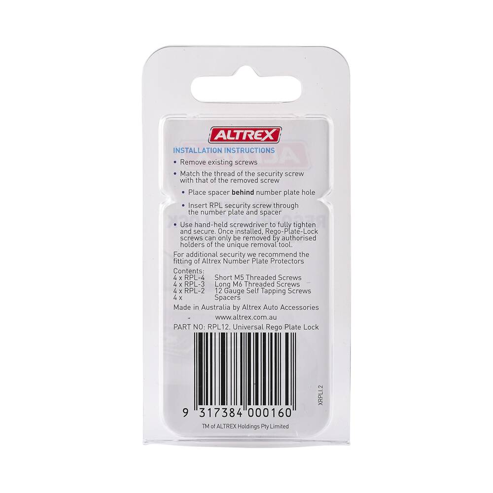 Altrex Rego Plate Locks - Anti Theft 12 Pack RPL12